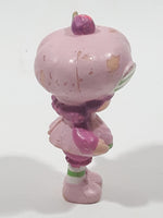 Vintage 1980s Kenner Strawberry Shortcake Raspberry Tart 2 1/4" Tall Toy Figure