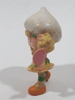 Vintage 1980s Kenner Strawberry Shortcake Lemon Meringue 2 1/4" Tall Toy Figure