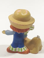 Vintage 1981 A.G.C. Kenner Strawberry Shortcake Huckleberry Pie and Pupcake 2 1/4" Tall Toy Figure