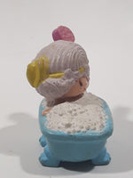 Vintage 1980s Kenner Strawberry Shortcake Angel Cake In Bubble Bath Tub 2 1/4" Tall Toy Figure