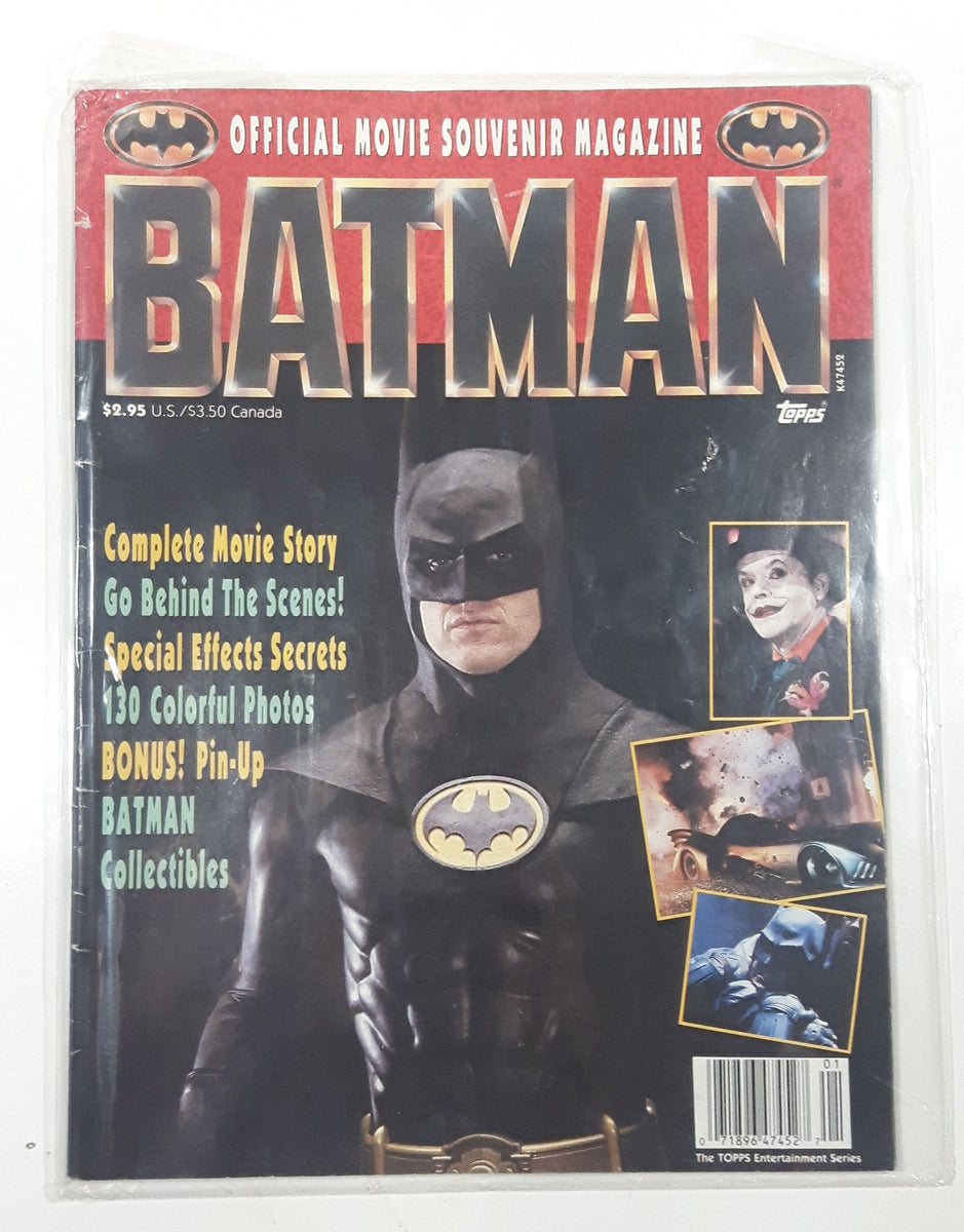 1989 Topps DC Comics Batman Official Movie Souvenir Magazine – Treasure ...