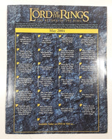 The Lord Of The Rings The Return Of The King May 2004 DVD VHS Movie Release Advent Style Paper Calendar