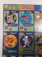 1999 Burger King Nintendo Pokemon Movie 9 Card Uncut Sheet #2
