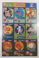 1999 Burger King Nintendo Pokemon Movie 9 Card Uncut Sheet #2