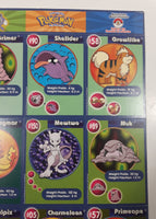 1999 Burger King Nintendo Pokemon Movie 9 Card Uncut Sheet #2