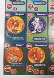 1999 Burger King Nintendo Pokemon Movie 9 Card Uncut Sheet #2