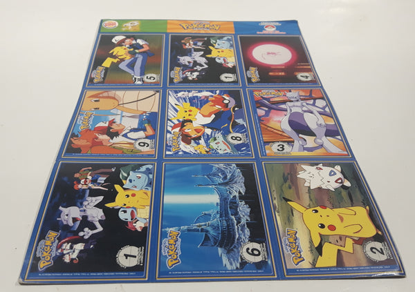 uncut burger king pokemon cards 1999 Burger King Nintendo Pokemon Movie 9 Card Uncut Sheet #16 – Treasure Valley Antiques & Collectibles