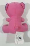 2015 McDonald's Build A Bear Chilly Paws Teddy 4" Tall Toy Pink Stuffed Plush Teddy Bear
