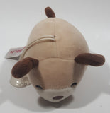 Miniso Life Brown Dog 5" Long Toy Stuffed Plush with Suction Cup Hanger