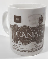 Novelty Collectible 1986 $100 Canadian Bill Currency Cash Money Ceramic Coffee Mug