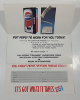 Pepsi and Diet Pepsi Commercial Retail Advertising Pamphlets Gray Beverage Delta B.C.