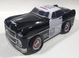 The Silver Crane Company Police Department PD 1290 Black and White Tin Metal Car Shaped Container
