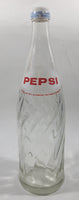 Vintage 1973 Pepsi Cola 26 FL OZ Money Back Bottle 12" Tall Glass Soda Pop Bottle with Lid