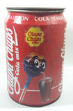 1997 Chupa Chups Cola Mix Cola Lemon Cherry Cola Red 10" Tall Metal Can Shaped Container