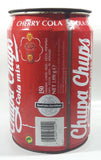 1997 Chupa Chups Cola Mix Cola Lemon Cherry Cola Red 10" Tall Metal Can Shaped Container