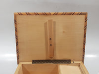 Vintage Reuge Inlaid Wood Musical Jewelry Box