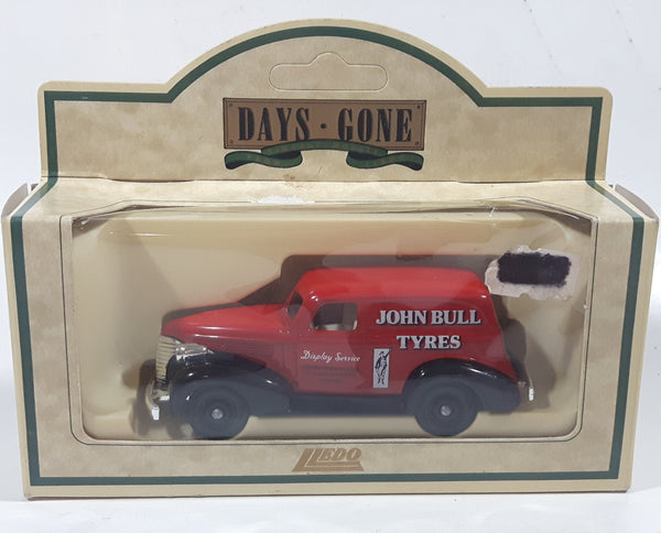 Vintage Lledo Models of Days Gone Vintage Models 30000 1939 Chevy John Bull Tyres Display Service Red Die Cast Toy Car Vehicle New in Box