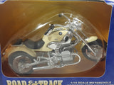 Maisto Road & Track BMW Motor Cycle Cream White Motor Die Cast Toy Vehicle New in Box