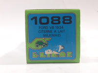 Vintage Elicor 1088 Ford V8 1934 Citerne A Lait Milkmaid La Vache Qui Rit Pate Douce Milk Tanker Truck Cream White Die Cast Toy Car Vehicle New in Box