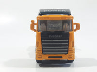 King Power Engineer Excavator Hauling Truck Yellow Plastic and Metal Die Cast Toy Car Vehicle