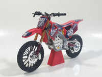 Adventure Force Nitro Circus Hyper 86 Travis Pastrana 1999 Red Motocross Dirt Bike Red Die Cast Toy Vehicle