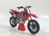 Adventure Force Nitro Circus Hyper 86 Travis Pastrana 1999 Red Motocross Dirt Bike Red Die Cast Toy Vehicle