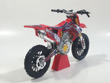 Adventure Force Nitro Circus Hyper 86 Travis Pastrana 1999 Red Motocross Dirt Bike Red Die Cast Toy Vehicle