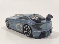 2004 McDonald's Hot Wheels Tooned Mercy Breaker Light Silver Blue Die Cast Toy Car Vehicle