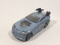 2004 McDonald's Hot Wheels Tooned Mercy Breaker Light Silver Blue Die Cast Toy Car Vehicle