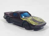 Unknown Brand Porsche #28 Dark Purple Burgundy Die Cast Toy Car Vehicle