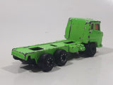 Vintage Cabover Semi Truck Bright Green Die Cast Toy Car Vehicle