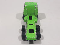 Vintage Cabover Semi Truck Bright Green Die Cast Toy Car Vehicle