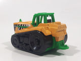 2014 Matchbox MBX Construction Seed Shaker Yellow and Green Die Cast Toy Car Vehicle