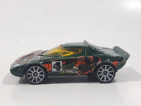 2004 Hot Wheels Tiki Torchers Lancia Stratos #4 Green Die Cast Toy Car Vehicle