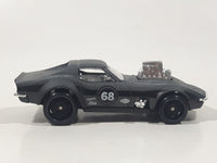 2021 Hot Wheels Nightburnerz Gas Monkey '68 Corvette Matte Dark Grey Die Cast Toy Car Vehicle