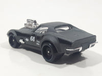 2021 Hot Wheels Nightburnerz Gas Monkey '68 Corvette Matte Dark Grey Die Cast Toy Car Vehicle