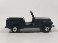 Vintage 1980s Yatming No. 1608 Jeep CJ7 Dark Green Die Cast Toy Car Vehicle