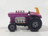 Vintage 1972 Lesney Products Matchbox No. 29 Mod Tractor Magenta Pink Die Cast Toy Car Farming Equipment Machinery Vehicle