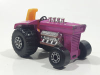 Vintage 1972 Lesney Products Matchbox No. 29 Mod Tractor Magenta Pink Die Cast Toy Car Farming Equipment Machinery Vehicle