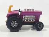 Vintage 1972 Lesney Products Matchbox No. 29 Mod Tractor Magenta Pink Die Cast Toy Car Farming Equipment Machinery Vehicle