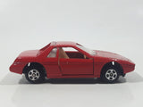 Vintage Soma Pontiac Fiero Turbo Red Die Cast Toy Car Vehicle with Opening Doors