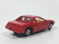 Vintage Soma Pontiac Fiero Turbo Red Die Cast Toy Car Vehicle with Opening Doors