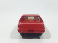 Vintage Soma Pontiac Fiero Turbo Red Die Cast Toy Car Vehicle with Opening Doors