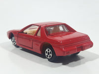 Vintage Soma Pontiac Fiero Turbo Red Die Cast Toy Car Vehicle with Opening Doors