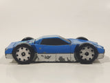 Vintage LTI Blue and White Police 911 Double Sided Die Cast Toy Flip Car Vehicle