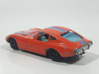 Vintage Yatming No. 1006 Toyota 2000 GT Orange Die Cast Toy Car Vehicle