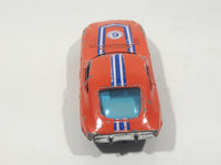 Vintage Yatming No. 1006 Toyota 2000 GT Orange Die Cast Toy Car Vehicle