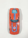 Vintage Yatming No. 1006 Toyota 2000 GT Orange Die Cast Toy Car Vehicle