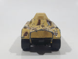 Vintage 1993 Lesney Matchbox Superfast Rolamatics No. 73 Weasel Tank Tan and Brown Camouflage Die Cast Toy Car Vehicle