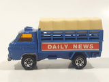 Vintage Tomica Nissan Caball Daily News Truck Blue 1/68 Scale Die Cast Toy Car Vehicle Made in Japan